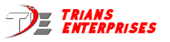White Logo - Trians Enterprises Brand Identity